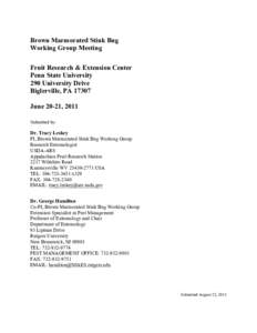 Microsoft Word - BMSB June 2011 Working Group Meeting Summary.docx