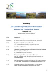 Die Umsetzung der Ramsar-Konvention in Deutschland