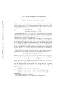 Combinatorics / Partition / Factorial / Rank of a partition / Measure-preserving dynamical system