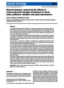 Pollination / Plant morphology / Plant sexuality / Polemoniaceae / Plants / Ipomopsis / Potentilla / Flower / Pollinator / Biology / Plant reproduction / Botany