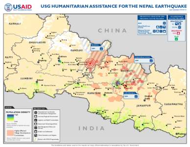 USG Humanitarian Assistance for the Nepal Earthquake