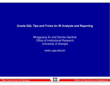 Data management / Software / SQL keywords / Computing / Null / Join / Oracle Database / From / SQL / PL/SQL / SQL injection