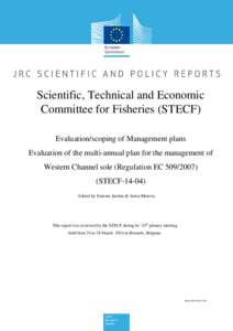 STECFWC sole management plan FINAL REPORT JRC89793