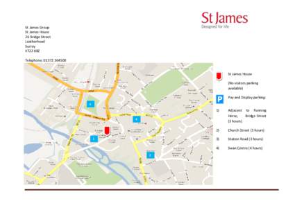 St James Group St James House 26 Bridge Street Leatherhead Surrey KT22 8BZ