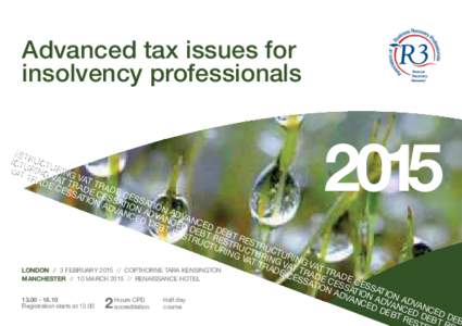 Advanced tax issues for insolvency professionalsTR