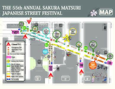 THE 55th ANNUAL SAKURA MATSURI JAPANESE STREET FESTIVAL MAP  $