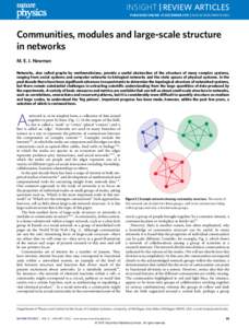 Communities, modules and large-scale structure in networks