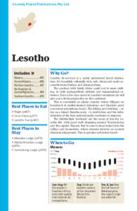 ©Lonely Planet Publications Pty Ltd  Lesotho Why Go? Maseru..........................465 Around Maseru