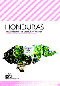HONDURAS A NEW PERSPECTIVE ON HUMAN RIGHTS? THE DEFENCE OF HUMAN RIGHTS AND THE 2013 ELECTIONS  abriendo espacios para la paz