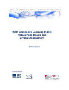 2007 Composite Learning Index: Robustness Issues and Critical Assessment