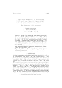 1039  Documenta Math. Equivariant Embeddings of Commutative Linear Algebraic Groups of Corank One