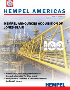 HEMPELAMERICAS  HEMPEL AMERICAS Issue 10 - Spring 2015 Produced by: Marketing Americas
