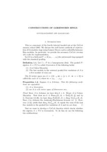 Cohen–Macaulay ring / Gorenstein ring / Pure / Ideal / Q / Depth / Hilbert series and Hilbert polynomial / Ring / Algebraic geometry / Abstract algebra / Commutative algebra / Algebra
