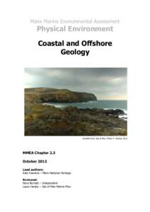 Manx Marine Environmental Assessment  Physical Environment Coastal and Offshore Geology