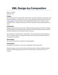 XML Design-by-Composition