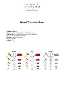 www.perfect-icons.com  Perfect Warehouse Icons Number of icons: 35 Image sizes: 48 x 48, 32 x 32, 24 x 24, 20 x 20, 16 x 16