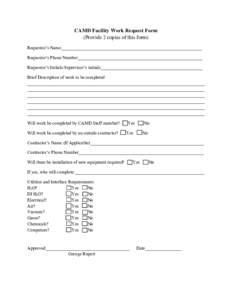 Microsoft Word - CAMD Facility Work Request Form.doc