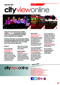 Contents  September 2014 cityviewonline 4