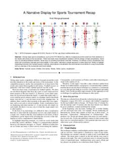A Narrative Display for Sports Tournament Recap Krist Wongsuphasawat Fig. 1. UEFA Champions League, Round of 16 First Leg (https://uclfinal.twitter.com) Abstract—During major sports competitions, such as the 