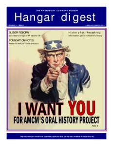 T HE AIR MOBILIT Y COM MAND MUSE UM  Hangar digest VOLUME 12, ISSUE 1