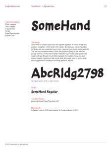 Langustefonts.com		  About the typeface Word samples Text samples Charcter Set