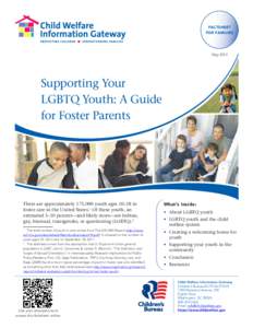 FACTSHEET FOR FAMILIES MaySupporting Your