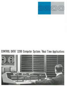Control Data 3200 Computer System/ Real Time Applications, 1963