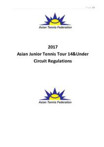 Page |Asian Junior Tennis Tour 14&Under Circuit Regulations