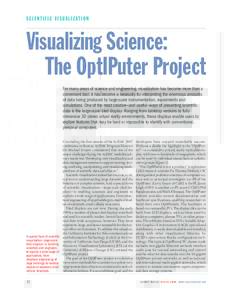 Visualizing Science: The OptIPuter Project