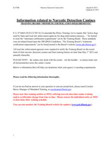 Microsoft Word - Information related to Narcotic Detection Caninesdocx