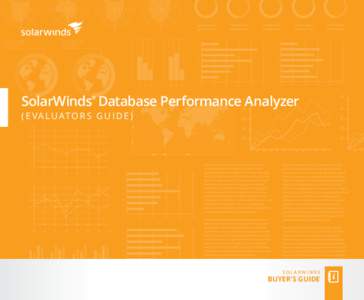 SolarWinds Database Performance Analyzer ® ( E V A L U AT O R S G U I D E )  SOLARWINDS