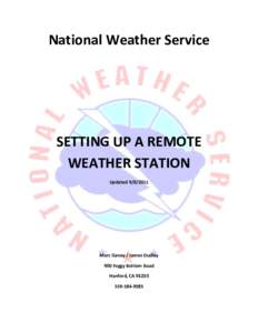 National Weather Service  SETTING UP A REMOTE WEATHER STATION Updated[removed]