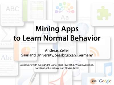 Mining Apps to Learn Normal Behavior