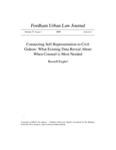 Fordham Urban Law Journal Volume 37, IssueArticle 2