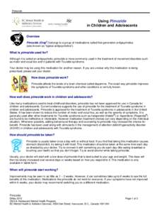 Microsoft Word - Pimozide medication information - May 2013.doc