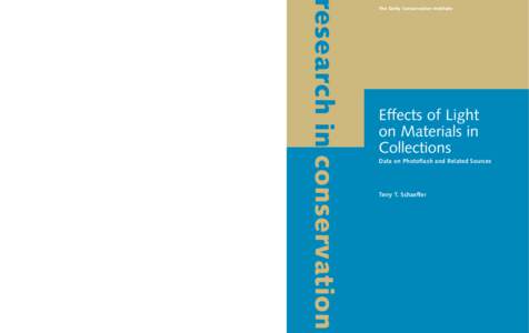 Effects of Light on Materials in Collections: Data on Photoflash and Related Souces