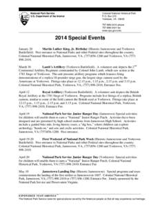 Microsoft Word - Special Events 2014