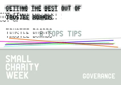 Getting the best out of Trustee Boards 8 Tops Tips  ­