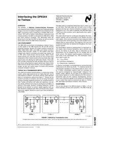 National Semiconductor Application Note 516 Thomas J Quigley