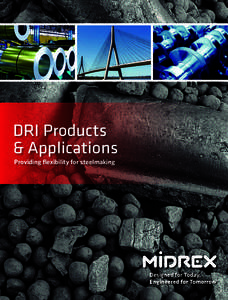 DRI Products & Applications Providing flexibility for steelmaking Designed for Today, Engineered for Tomorrow™