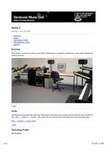 Studio 5 Schulz, Level 5, 5.03 Overview Guide Technology Profile Miscellaneous Items