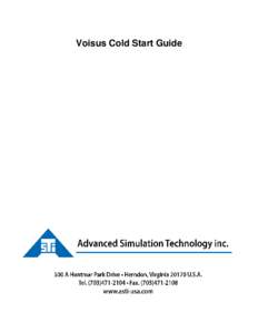 Voisus Cold Start Guide  Contents Contents  1