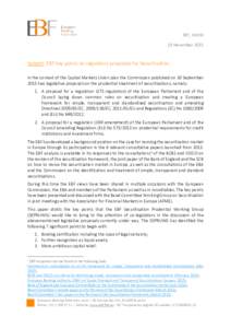 EBF_018150 - Final EBF key points on regulatory proposals for Securitisation - Novemberclean).docx