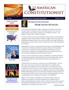 Constitution Party / Paleoconservatism / Right-wing populism / Illegal immigration / Republican Party of New Mexico / American Independent Party / Democratic Party / Immigration reduction in the United States / Tom Tancredo / Political parties in the United States / Politics of the United States / Conservatism in the United States