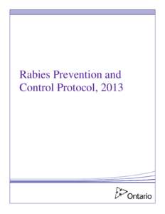 Rabies Prevention and Control Protocol, 2013