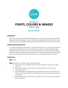 Typesetting / Design / Digital typography / Typeface / Sans-serif / Serif / Palette / Font / Emphasis / Visual arts / Typography / Graphic design
