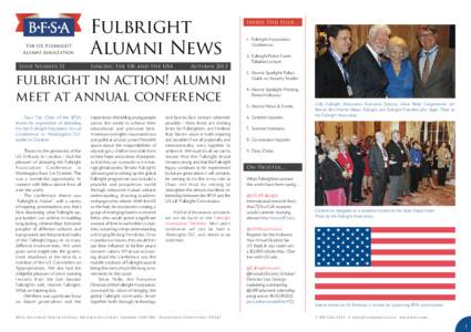 The UK Fulbright Alumni Association Issue Number 51	  Fulbright