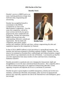 Music Teachers National Association / Dorothy Gale / Dorothy / Piano pedagogy