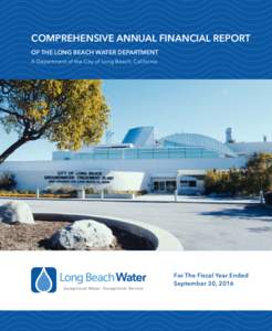 Water Department Comprehensive Annual Financial Report FY 2016