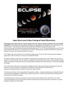 Microsoft Word - Super Moon Lunar Eclipse Viewing at Powell Observatory (1).docx